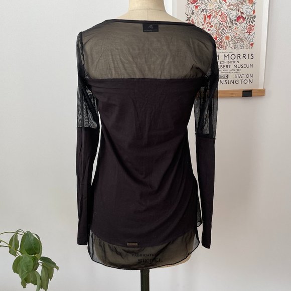 NWOT trendy mesh panel top - Picture 4 of 10